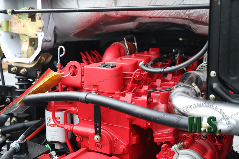 Dongfeng 4x4 modern cab truck chassis with cab medium duty authentic Cummins 140-horsepower engine