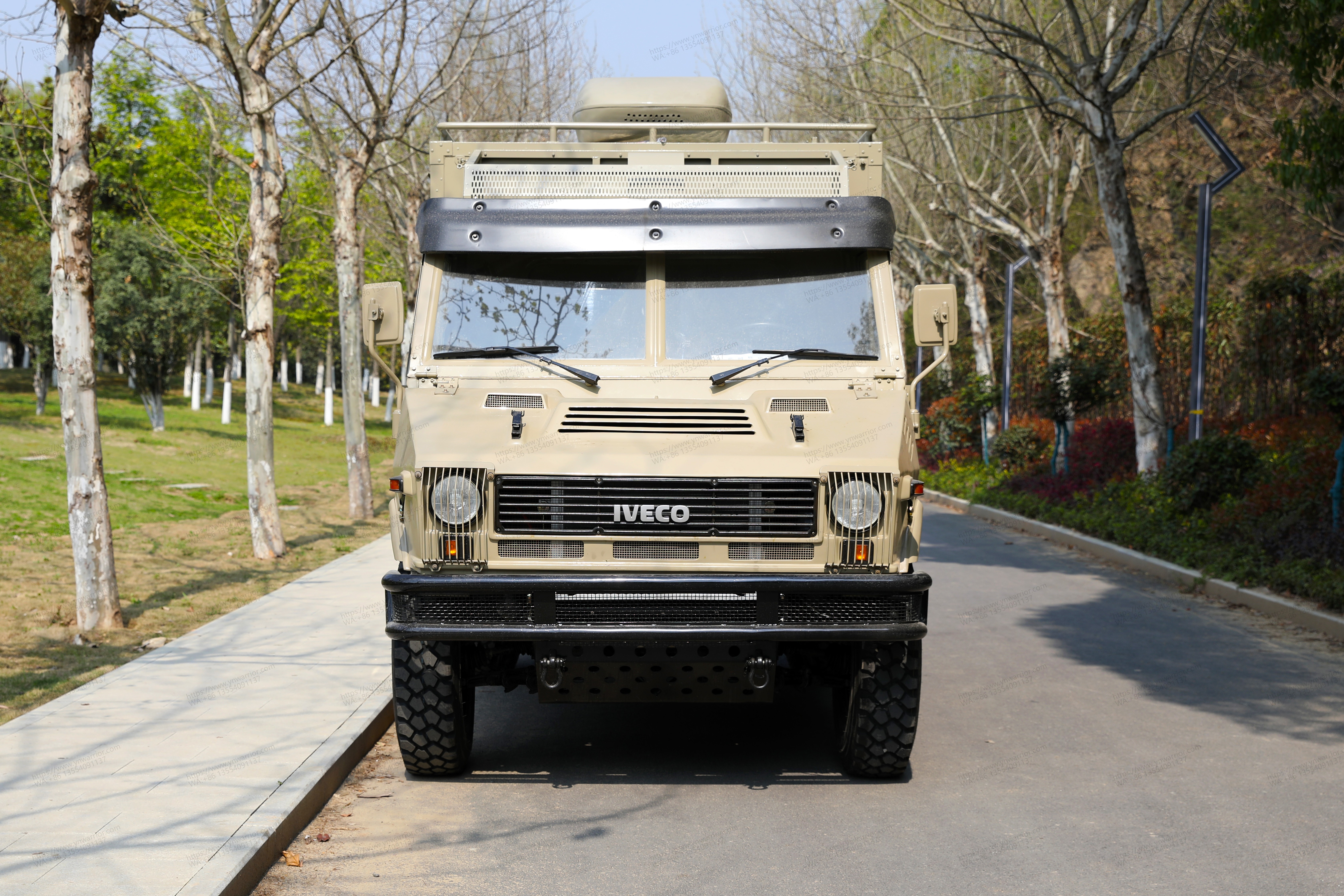 Chinese 4x4 off-road IVECO RV front real shot