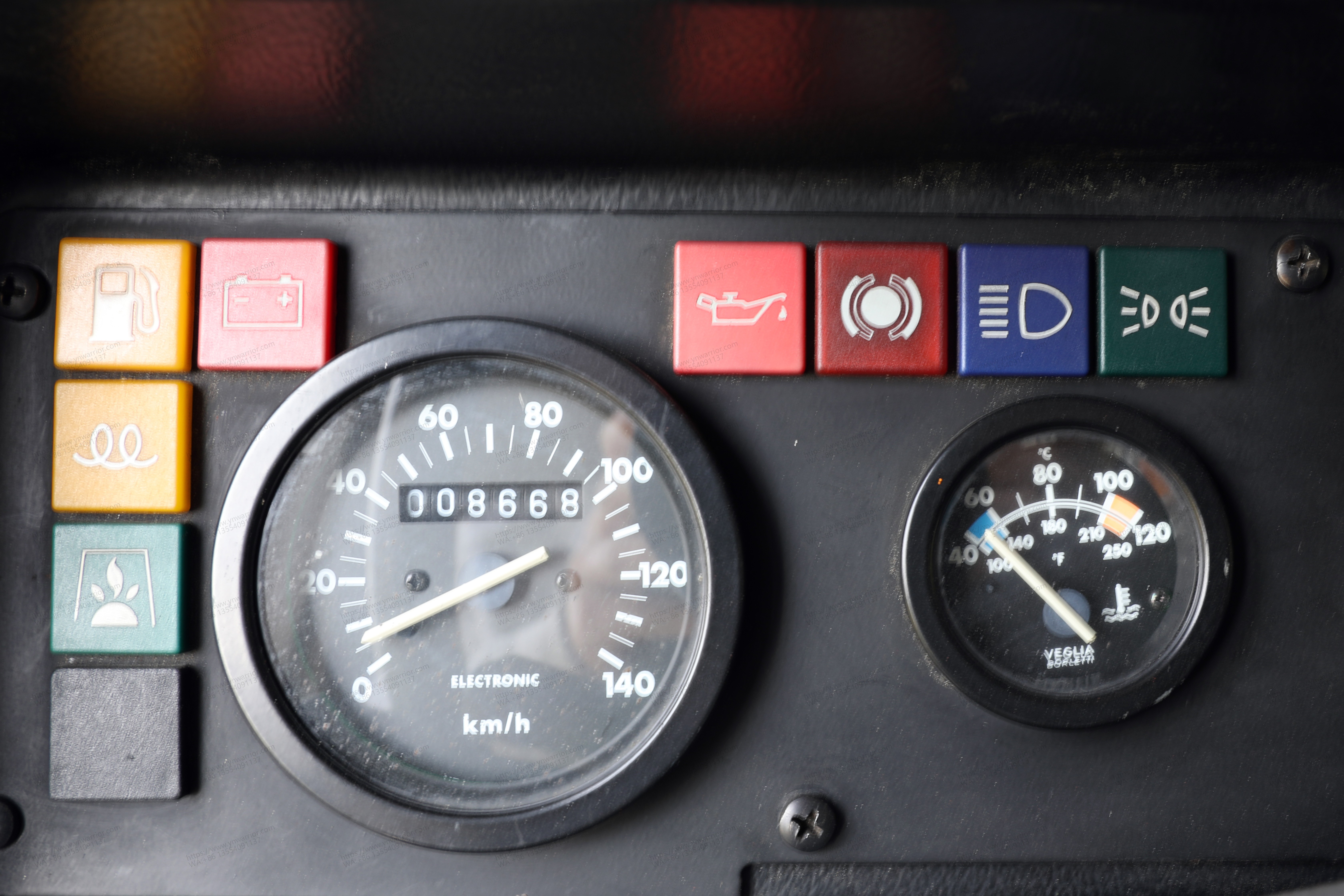 Chinese 4x4 off-road IVECO RV dashboard details