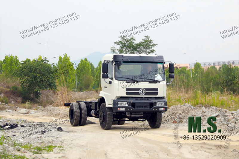 Dongfeng 4x4 customized wheelbase truck chassis heavy duty 18-ton gross weight