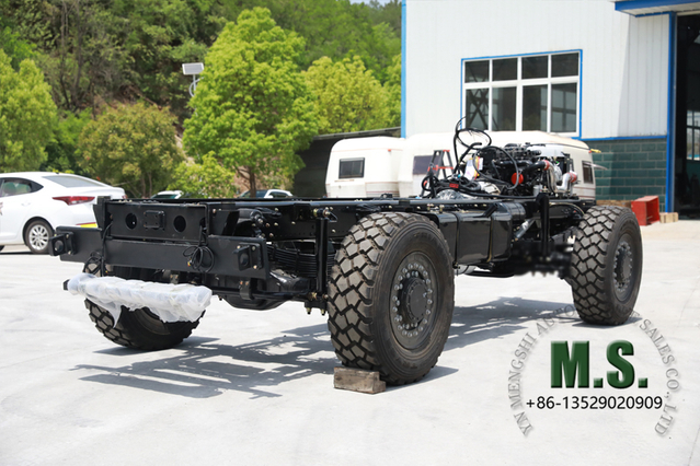330-horsepower 18-ton Gross Weight 4x4 Off-road Rolling Chassis for Armored Vehicle_Allison Automatic Transmission, Military Cummins Engine, Electric Winch, Differential Lock_Manufacturer Direct