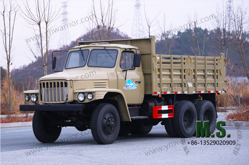 dongfeng 6x6 off-road dump truck double rear tyre