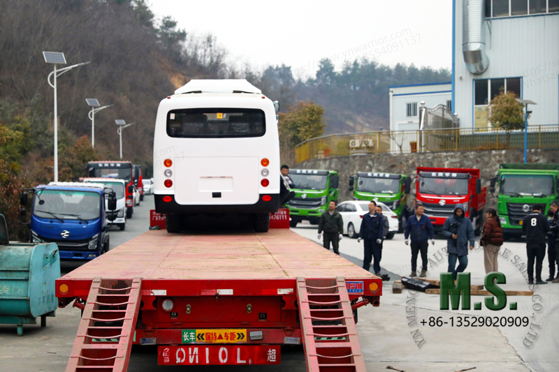 6X6 bus shipping from workshop