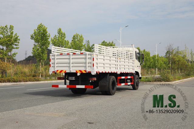 210-horsepower 15-ton Gross Weight Dongfeng Cargo Truck Extended Cargo Box_Customized Wheelbase, Cummins Engine, Air-conditioner, Spare Tyre, Good Price_Manufacturer Direct
