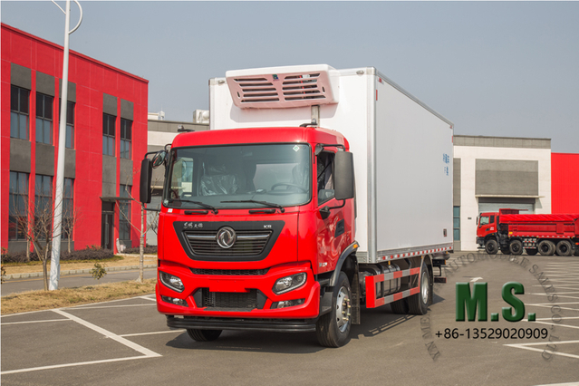 220Hp 15.5Tons of GVW Dongfeng Refrigerator Truck_yuchai Engine Support Euro-6 7.3 Meter_Factory Price Manufacturer Direct