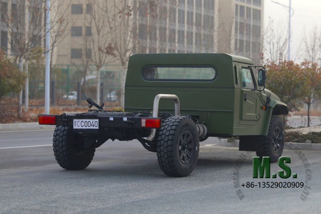 195-horsepower 6-ton Gross Mass Dongfeng Mengshi 4x4 High-end Off-road Chassis with Cab_CTIS, Front And Rear Double Wishbone Independent Suspension, Euro-6 Cummins Engine, Military Quality_Factory