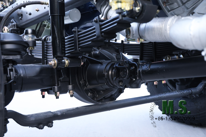 6x6 340-horsepower rolling chassis for bus below perspective