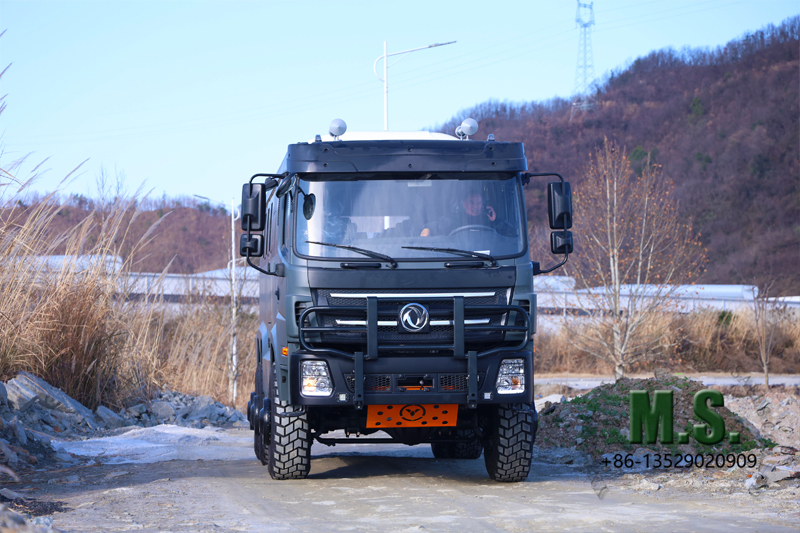 Dongfeng 6x6 off-road bus off-road driving real footage