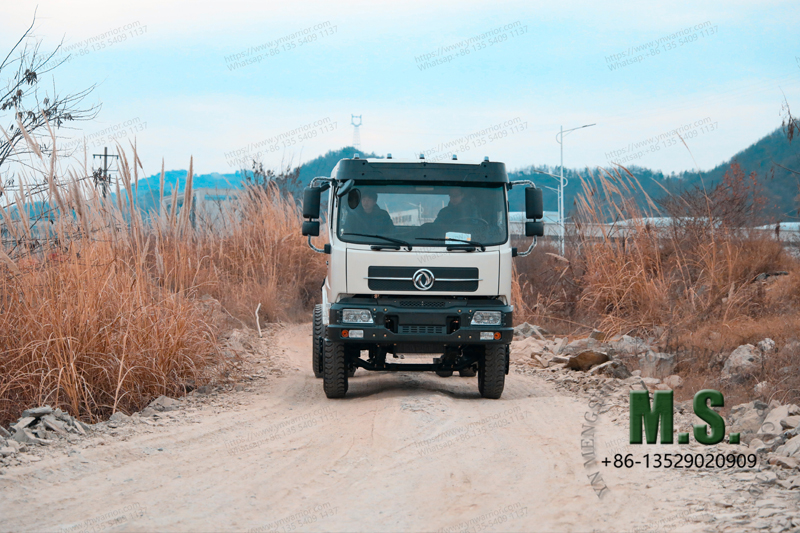 Dongfeng 4x2 dump truck chassis rear double tyre