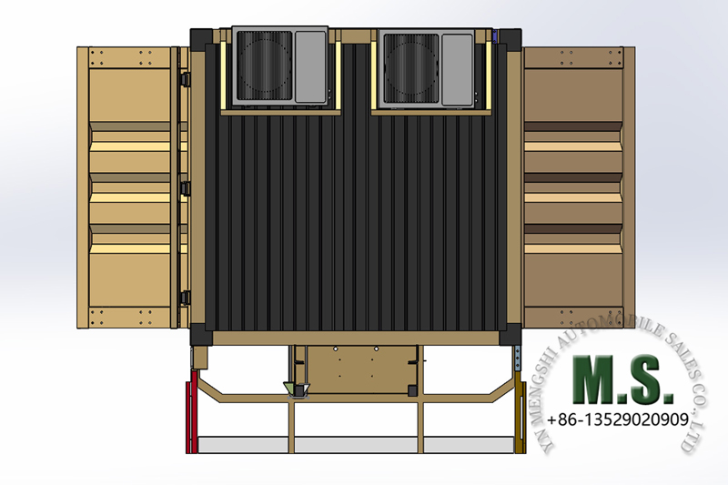 van-type cargo box open door