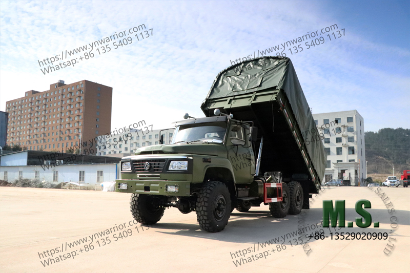 Dump truck disguise in military truck