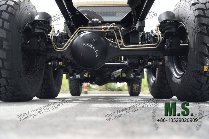 Dongfeng 6x6 double row truck stong chassis and axle