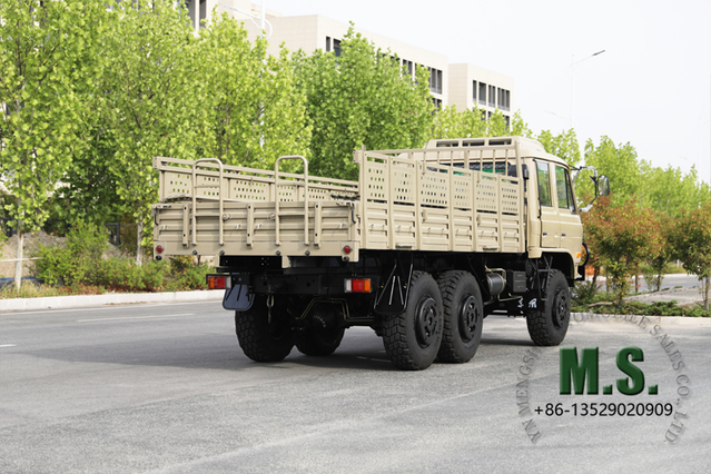 210-horsepower 11-ton Gross Weight Doulbe Row Cab Dongfeng Troops Carrier/Cargo Truck_Cummins Engine, Front Bumper, Air-conditioner, Ventilation, Rear Electric Winch, CTIS on Tyre_Manufacturer Direct