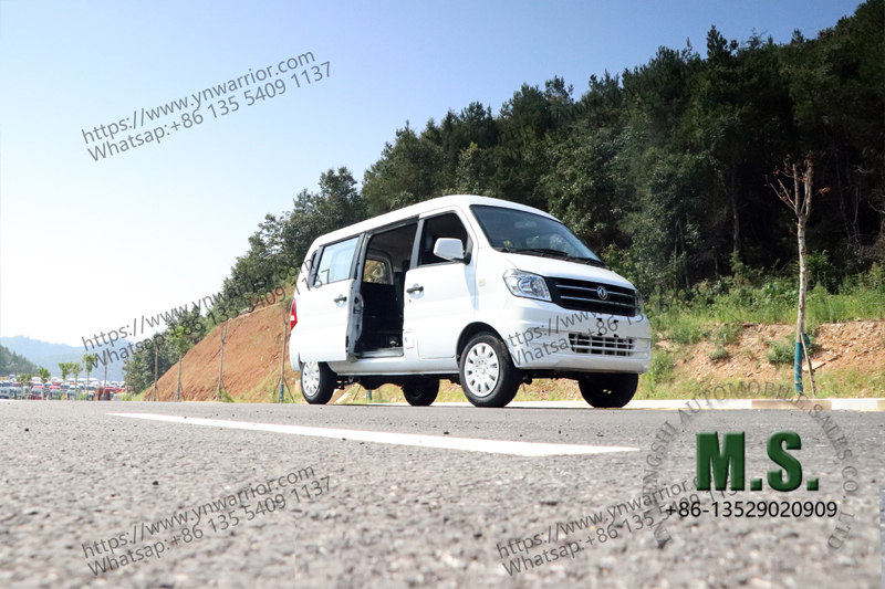 passenger van with open door