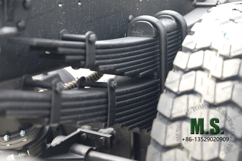 Dongfeng 4x4 modern cab truck chassis with cab medium duty leaf spring suspension