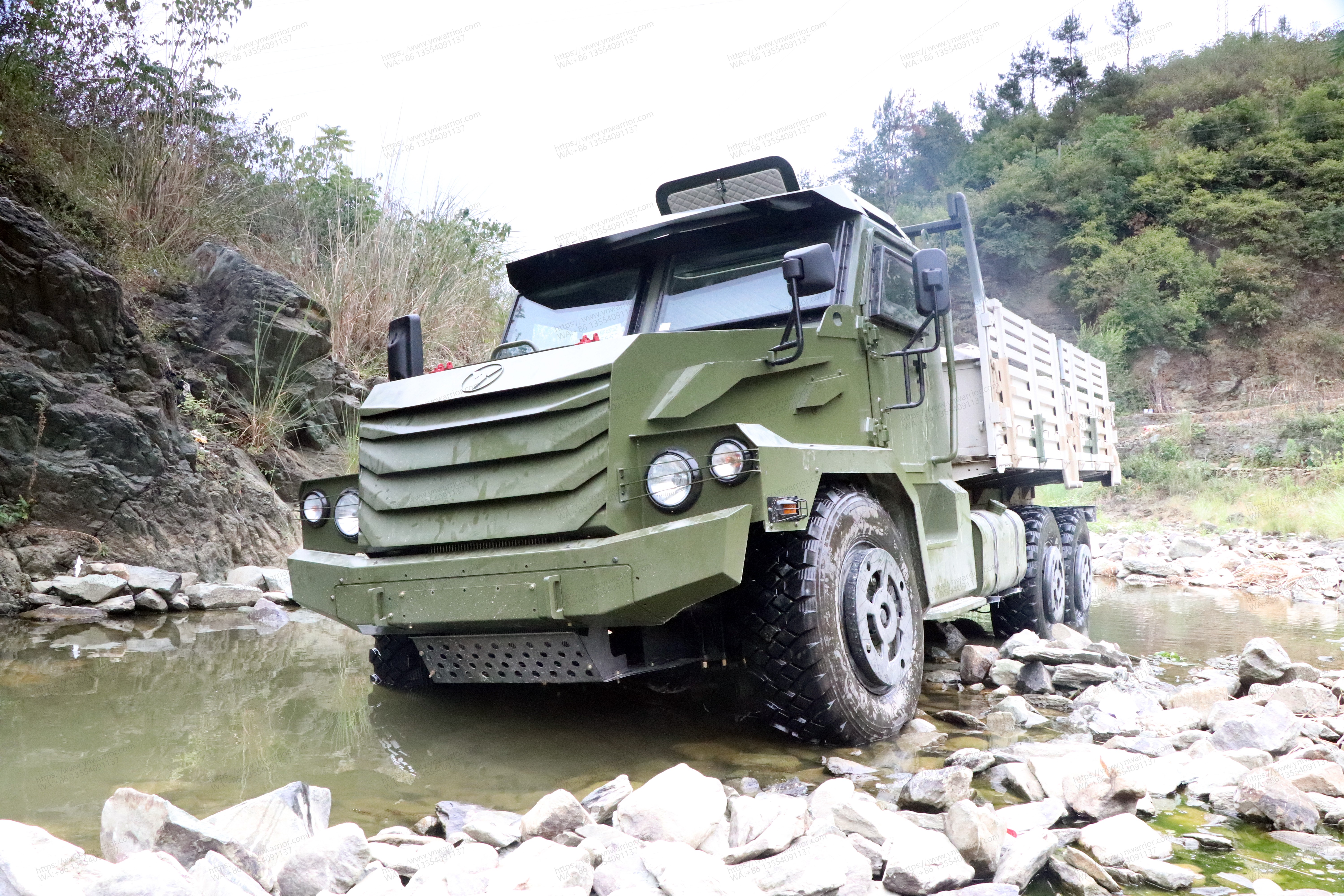 Chinese army filed truck run-flat