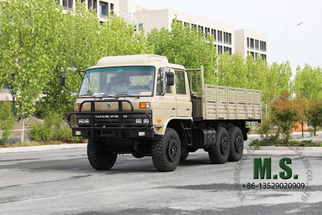 210-horsepower 11-ton Gross Weight Doulbe Row Cab Dongfeng Troops Carrier/Cargo Truck_Cummins Engine, Front Bumper, Air-conditioner, Ventilation, Rear Electric Winch, CTIS on Tyre_Manufacturer Direct