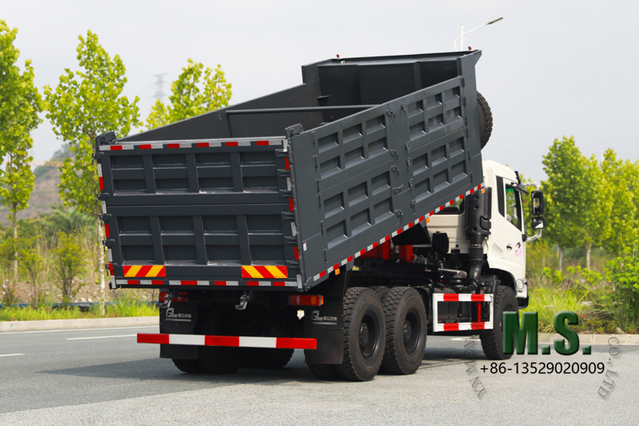 340-horsepower 30-ton Gross Weight Dongfeng 6x4 Dump Truck_Solid Axle, Wechai Engine, Heavy Duty, Thickened Steel Cargo Box, with A Bed_Manufacturer Direct
