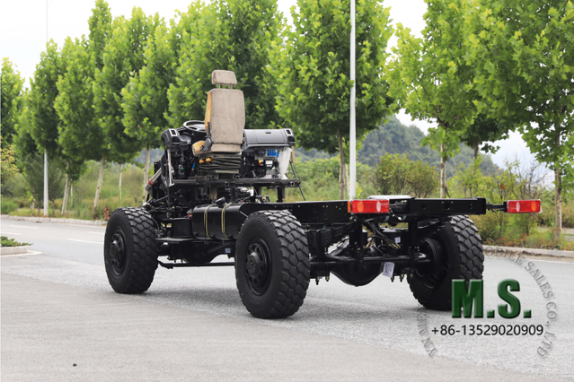 210HP 16Tons of GVW 4x4 Off-road Rolling Chassis_Dongfeng Armored Chassis without Cabin Cummins Engine Run-flat CITS_Manufacturer Direct Deep Customized