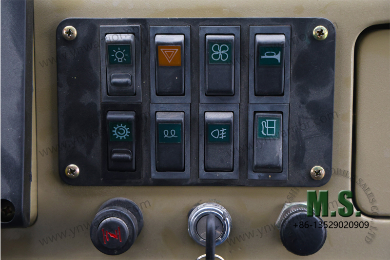 dongfeng 6x6 off-road dump truck control panel