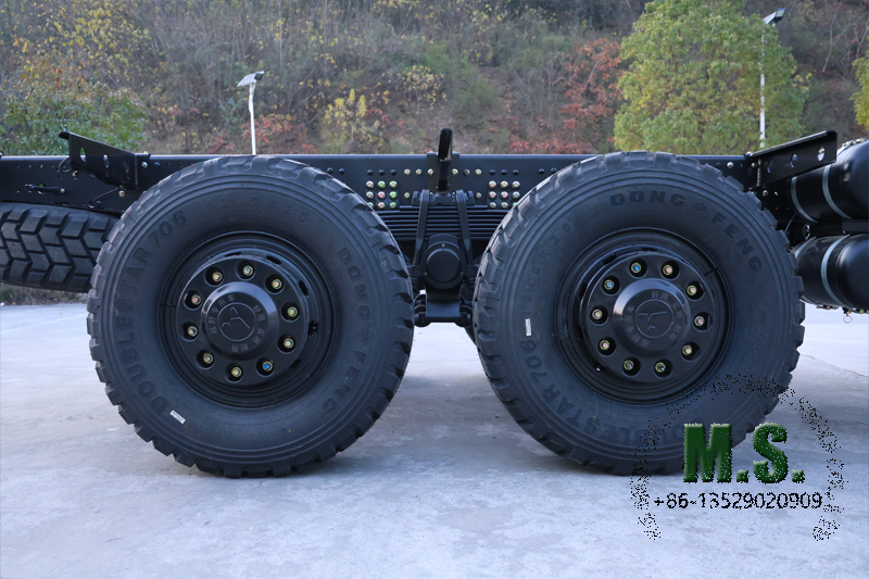 6x6 340-horsepower rolling chassis for bus big single tyre with CTIS