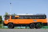210- Horsepower 10.85 ton Gross Weight 6x6 Yellow Dongfeng Off-road Passenger Bus，commins B210 33 Engine ,eight Gears Bus,Factory Direct，Export version of an off-road bus