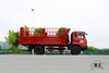 Extended 4×2 grid stake dump truck equipped with 210HP Weichai engine for heavy cargo transportation.